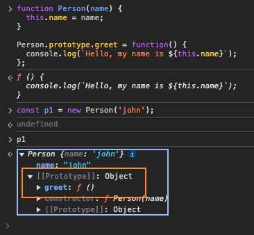 Prototype creation old way
